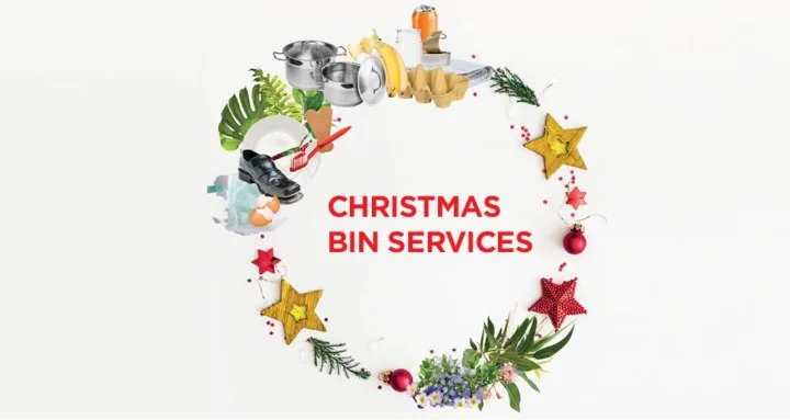 Christmas bin services banner